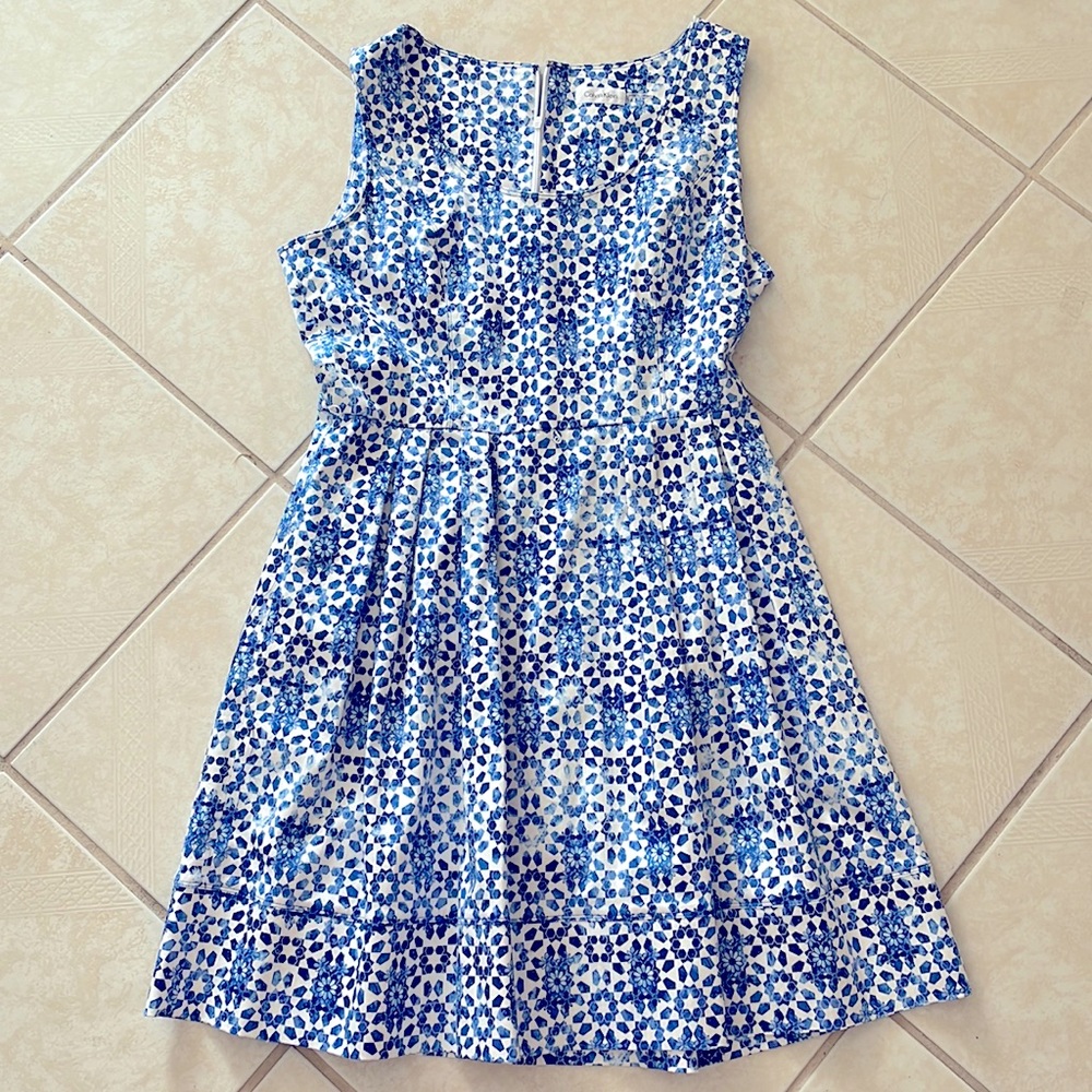 Beautiful bright blue Calvin Klein Dress Size 12